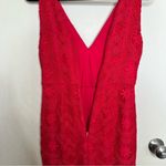 Anthropologie  Maeve Camari Red Lace Column Dress Photo 8