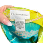 Soft Surroundings Silk Colorful Tie Dye Beaded Semi-Sheer Long Sleeve Maxi Dress Photo 5