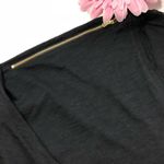 Rachel Roy Black V-Neck Top: Dolman/Gold Zippers Photo 3