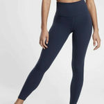Athleta  ultra high rise elation 7/8 tight in navy blue size medium Photo 0