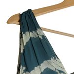 Young Fabulous and Broke Blue Tie Dye Sleeveless V-Neck Button Front Maxi Dress M Photo 3