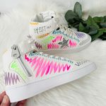 Vintage Havana Artsy Multi Swirl High-Top Leather Sneakers, Size 5.5 Photo 3