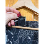 ECI New York 100% Silk Floral Maxi Dress Size 8 Sheer Ruffle Romantic Evening Black Photo 6