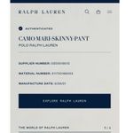 Ralph Lauren Polo  Women Camo Olive Green Sweatpants Jogger Size Small Casual Photo 5