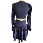 Jason Wu JASON WU V Neck Mini Dress Navy Size Xs NWT Photo 4