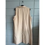 Eileen Fisher Women's Tan Vest Linen Blend Long Vest size XL Lagenlook Artsy Photo 4
