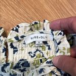 Rose + Olive  Floral Smocked Top like new. Small Photo 1