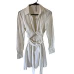 Sovere NEW Alto Wrap And Tie Shirt Dress In Chalk White Size XS Photo 3