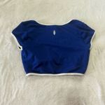 Free People  Blue Athletic Crop Top Photo 2