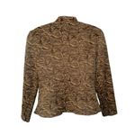 Coldwater Creek  Women’s Bold Floral Textured Jacket Blazer Open Front SIZE 6 Photo 1