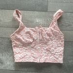 Wild Fable Pink Floral Lace Corset Crop Tank Top Size XS Photo 6