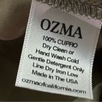 OZMA Silk Noil Slip Dress in Olive size Large Green Photo 11