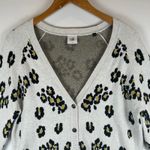 CAbi  Leopard Print Button Down Cardigan‎ Kiki Sweater Large Women's 5277 Photo 6