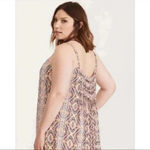 Torrid  Tile Print Gauze Lace-Up Sides Dress Sz 1 (1X) Photo 3