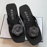 Guess Women's Damani Rhinestone Flower EVA Platform Wedge Sandals- Size 9 Photo 8