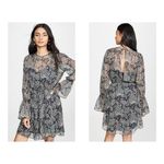 Joie 💕💕 Manning Long Sleeve Dress ~ Caviar Black Paisley Print Small S NWT Photo 2