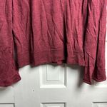 Nanette Lepore  Size Large Maroon 100% Extra Fine Merino Wool Tie Back Sweater Photo 3
