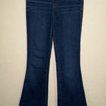 Spanx  Dark Blue Pull On Stretchy Flare Jeans Photo 0