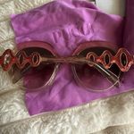 Emilio Pucci NEW  EP174 44F Brown Crystal Round Over Size Sunglasses Frame Photo 4