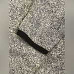 Nike  Women’s Small Merled Light Gray Hooded‎ Black Trim Pockets Sweatshirt Photo 4