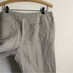 Chico's Chico’s Linen Wide Leg Pants size L (2) Beige Photo 4