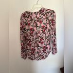 Kut From The Kloth  pink floral button down long sleeve top size small Photo 5