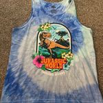 Universal Studios Jurassic World Tie Dye Tank Blue Size XL Photo 0