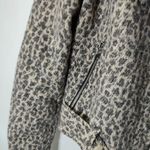 ZARA  ANIMAL PRINT BIKER JACKET size S wool blend Photo 11
