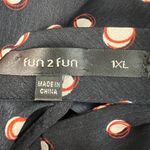 Fun2Fun  Womens Top 1X Polka Dot Office Career Workwear Elegant Party Cocktail Photo 1