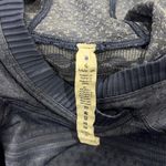 Lululemon  Athletica Rest Less Hoodie Top Size 4 Gatsby Blue/White Long Sleeve Photo 11