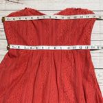 Free People  Crochet Lace Peach Handkerchief Dress Size 4 Photo 5