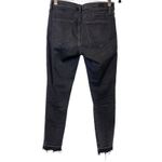 Abercrombie & Fitch Abercrombie Fitch Harper Low Rise Raw Ankle Stretch Skinny Jean 25 Short Black Photo 10