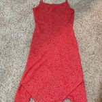 My Michelle Vintage  Rose Midi Slip Dress Beaded Straps Scarf Hem Fairy Whimsical Photo 1