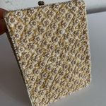 Jolles Original Gold Vintage 1950’s Floral Pearl Beaded Coin Purse Photo 0
