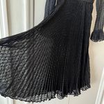 Mac Duggal  49627 Long Sleeve Embroidered Midi Dress Black Size 0 UB Photo 4