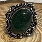 Green Aventurine Ring 925 Stamped Photo 0