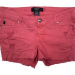 Torrid size 12 large shorts pink denim jeans cutoff cute summer vacation raw he Photo 0