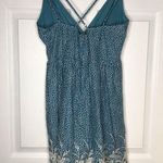 Altar'd State Altar’d State embroidered floral minidress size large Blue Spaghetti Straps Boho Photo 2