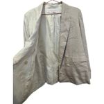 Veronica Beard  Braeton Tan White Dickey Blazer Jacket Officewear Linen size 14 Photo 11