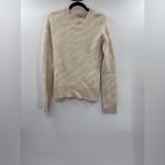 Everlane The Alpaca Tiger Jacquard Cream Crewneck Sweater Photo 3