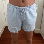 H&M blue linen shorts  Photo 1