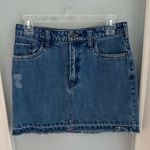 Free People Step Up Denim Mini Skirt Photo 2