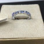 Sterling Silver , tanzanite eternity band, NWT Photo 5