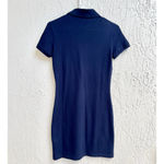 Lacoste  Short Sleeve Shirt Mini Tennis Dress Navy Blue Women's Size FR 32/US 0 Photo 2