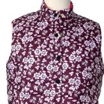 Kate Spade So Foxy Reversible Quilted Snap Front Vest Floral NWT Women's Size XL Photo 9
