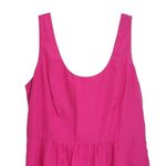 Vineyard Vines NWT Dobby Bright Pink Cotton Silk Blend Swiss Dot Dress Size 10 Photo 2