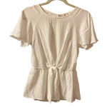 Charming Charlie NWT WHITE TIE FRONT BLOUSE Photo 0