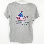 Vineyard Vines Womens Cotton Happy New Year Whale Graphic T Shirt Size S Gray Photo 0