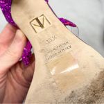 Tamara Mellon Frontline 105 Glitter PVC Sandal Heels Fuschia Hot Pink Glam 35.5 Size undefined Photo 13