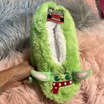 Disney Star Wars Mandalorian Slippers Christmas Fuzzy Babba House Shoes Green One Size Photo 1